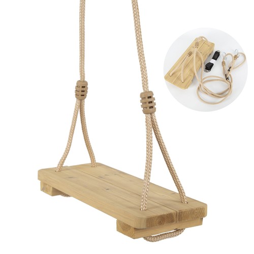 Wooden swing seat - wooden, hanging