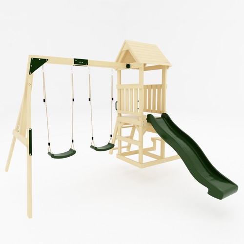 Garden wooden swing - wooden,