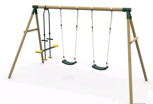 Garden wooden triple - wooden, set
