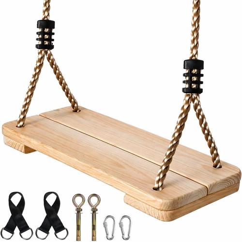 Wood tree swing - wood, wooden