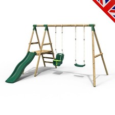 Rebo Odyssey Wooden Swing Set